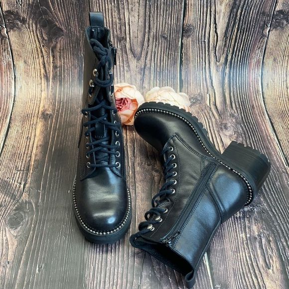 Aqua-Ray Black Synthetic Boots - Picture 3 of 8